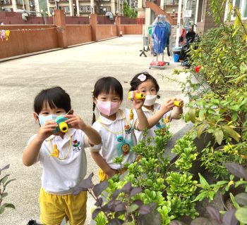小小攝影師，拿著相機到處拍，天父的創造真奇妙喔! We are little photographer!
